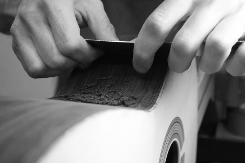 guitar luthier realization